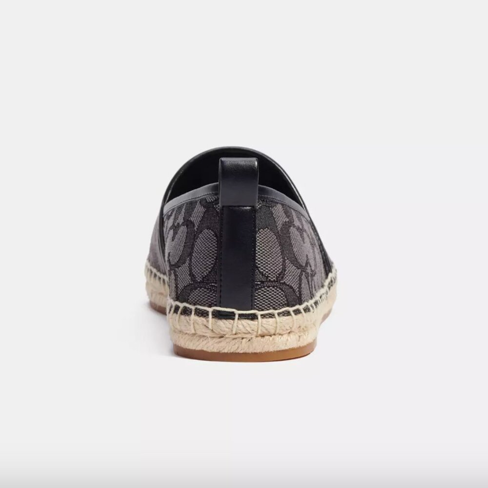 NIB - COACH Codi Espadrille In Signature Jacquard -  Black - size 5 US - Picture 4 of 14